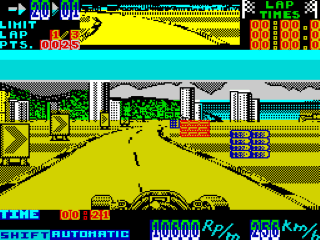Super Monaco GP screenshot 3 for ZX Spectrum